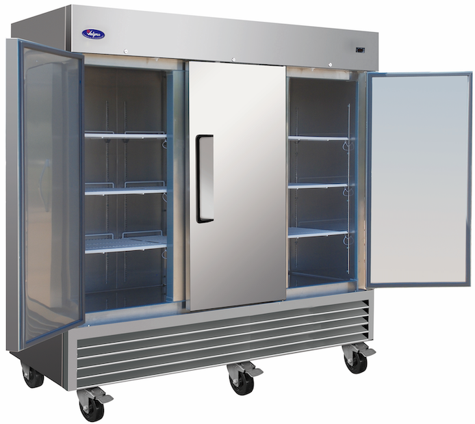 Valpro VP3R-HC | 81" Wide 3 Door Bottom Mount Reach-In Refrigerator
