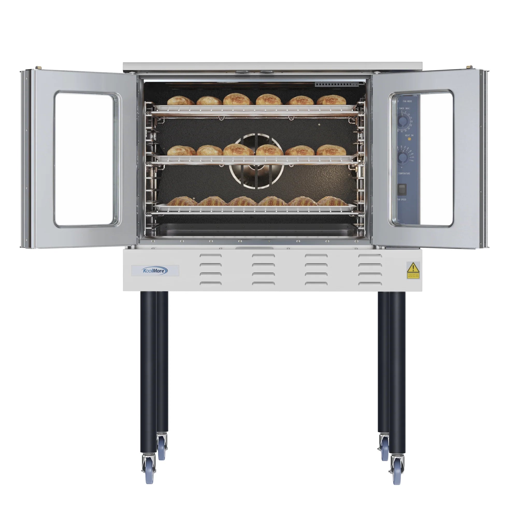 Koolmore KM-CCO54-NGC | 38" Wide Full Size Natural Gas Single Deck Convection Oven