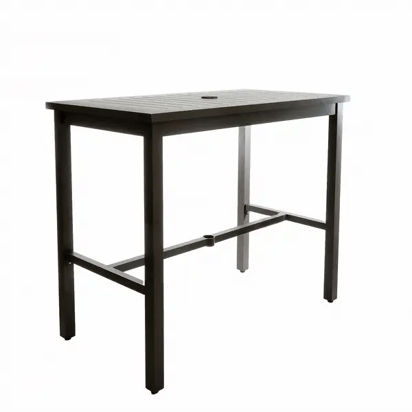 Grosfillex Sigma 51" X 28" Aluminum Bar Height Table