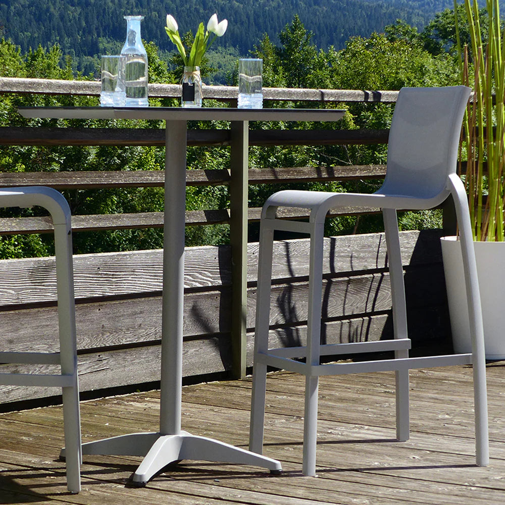 Grosfillex 28" Square Sunset Bar Height Table