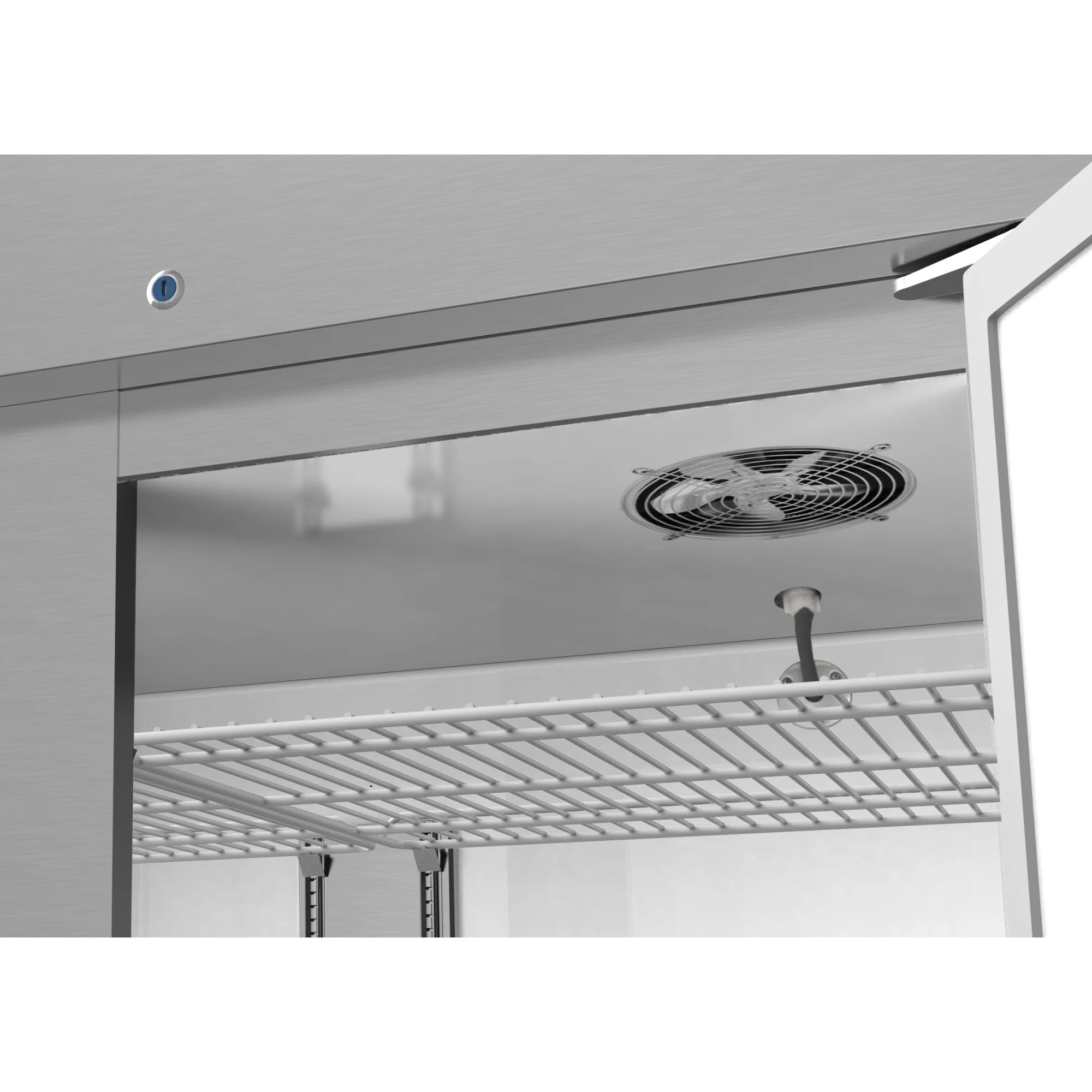 Koolmore RIF-3D-SS | 82" Wide 3 Door Reach-In Freezer