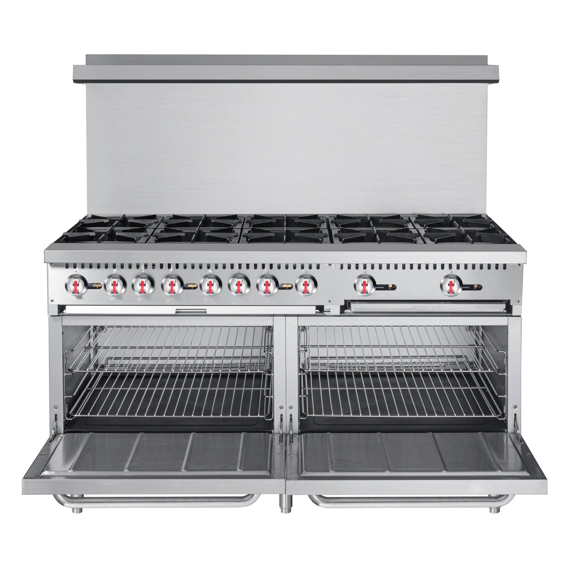 Koolmore KM-CR60-LP | 60" Wide 10 Burner Liquid Propane Range w/ Oven