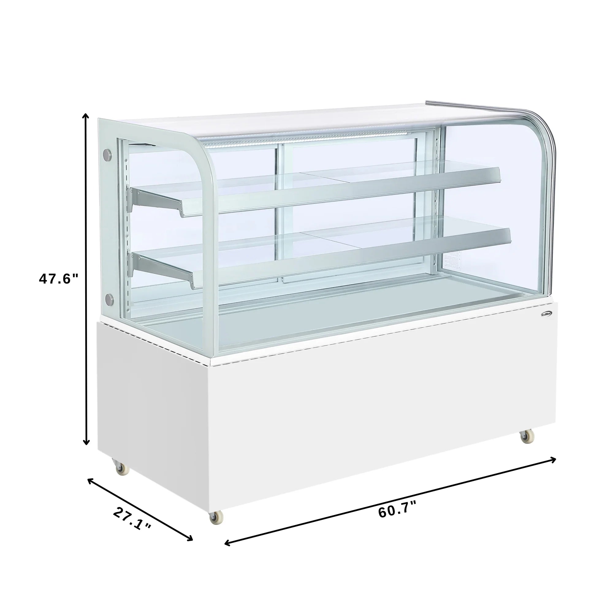 Koolmore KM-CDHF-17C | 60" Wide Refrigerated Bakery Display Case