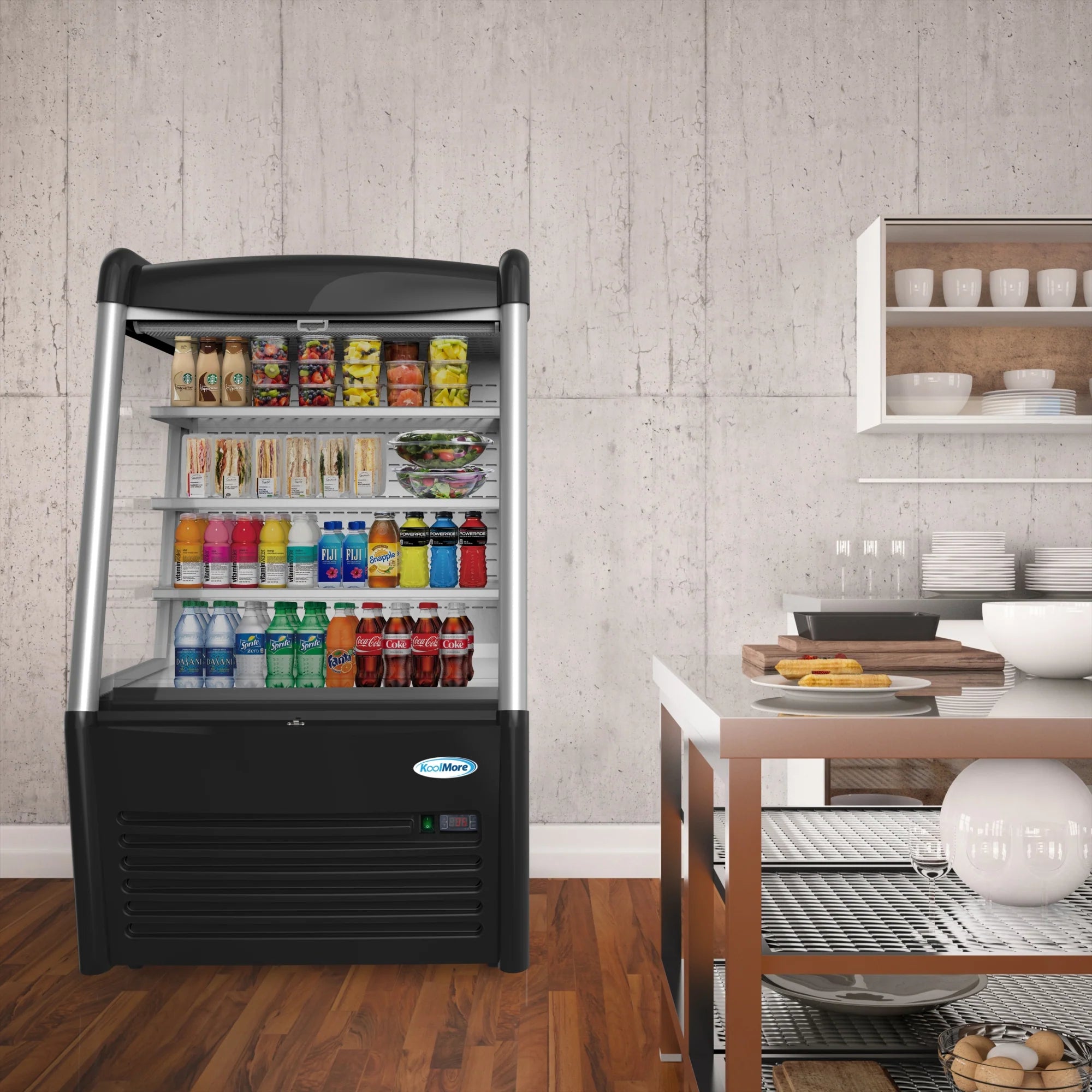 Koolmore CDAU-13C | 36" Wide Open Air Merchandiser Refrigerator