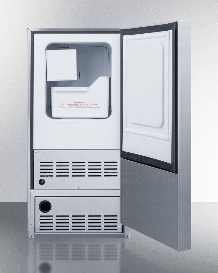 SUMMIT BIM25H32 | 32" Tall ADA Compliant Drain-Free Icemaker