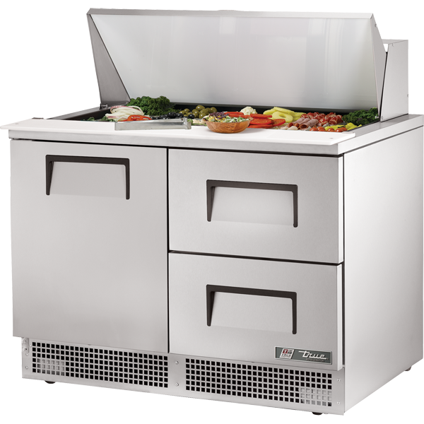 True TFP-48-18M-D-2 | 48.13" Wide 2 Drawer Sandwich/Pizza Prep Table
