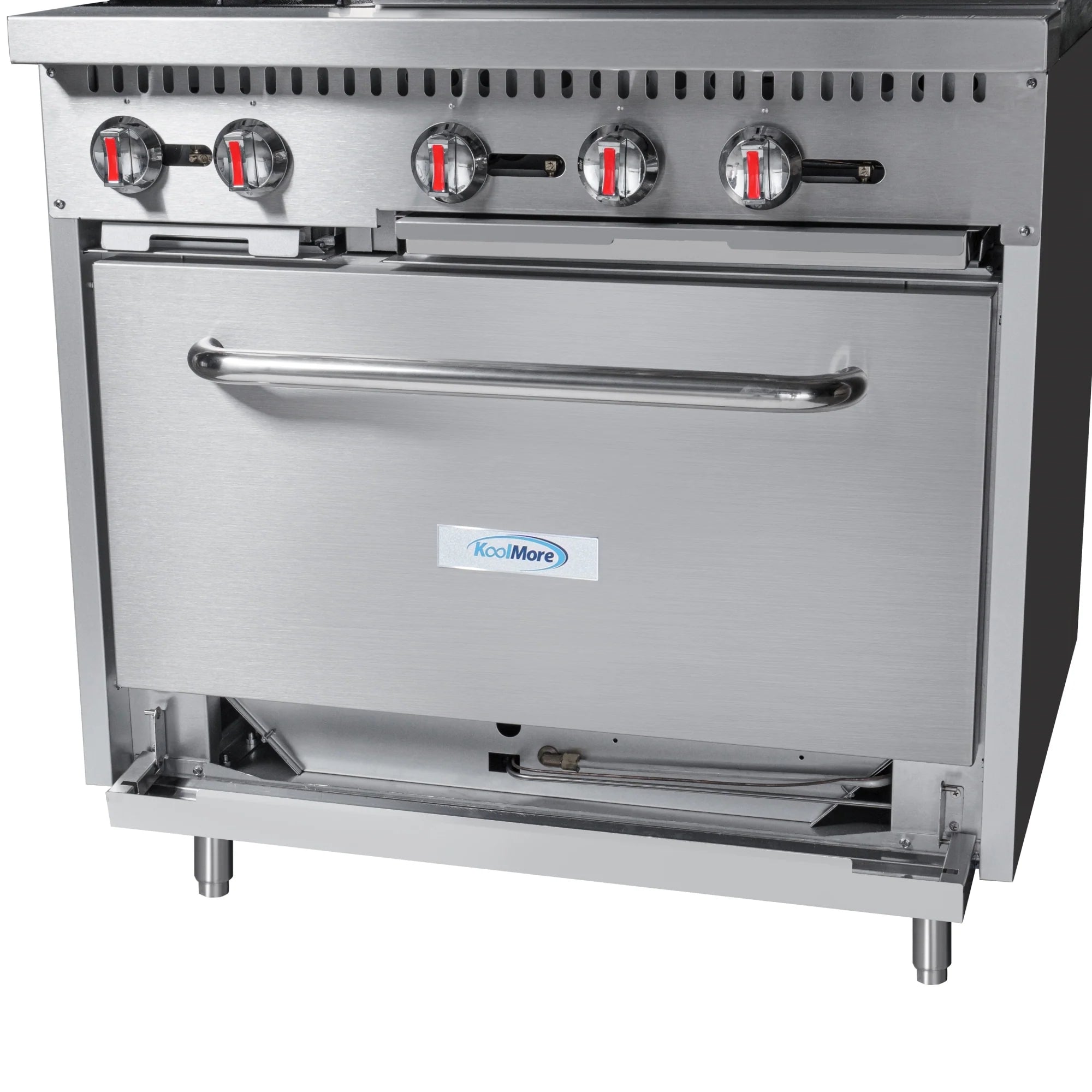 Koolmore KM-CRG36-LP | 36" Wide 2 Burner Liquid Propane Range w/ 24 in. Griddle