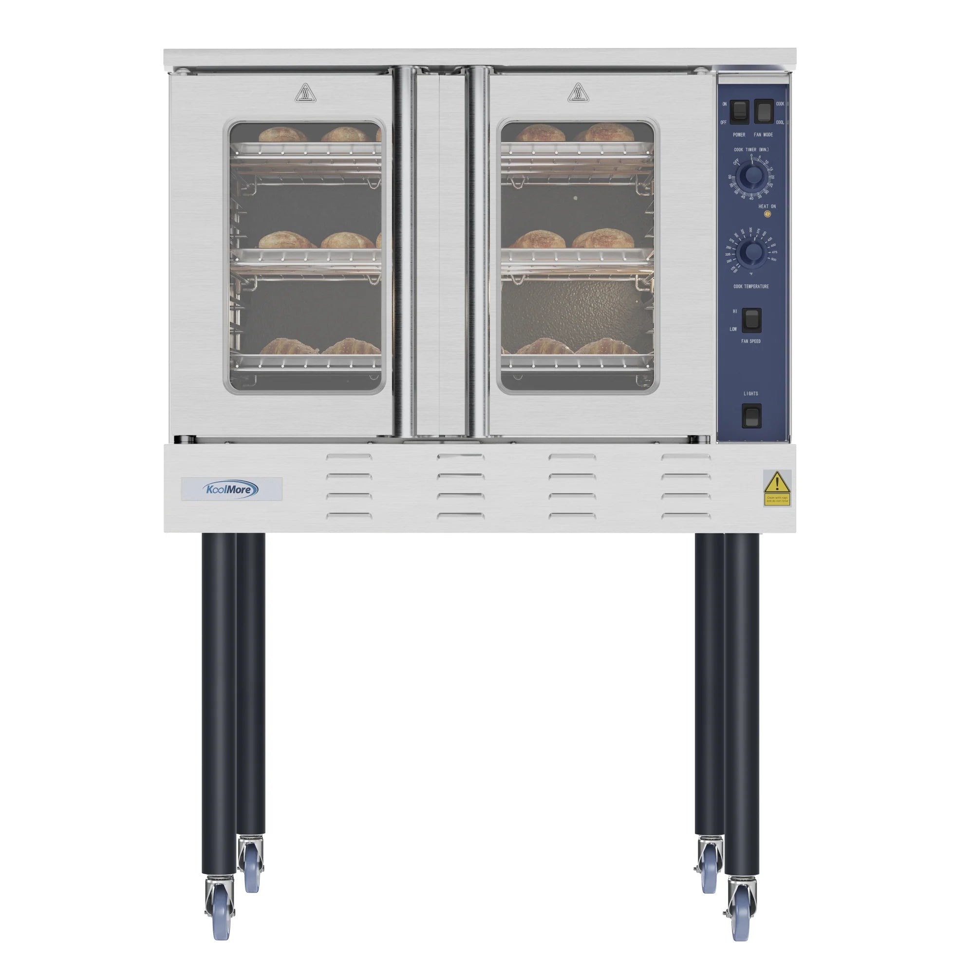 Koolmore KM-CCO54-NGC | 38" Wide Full Size Natural Gas Single Deck Convection Oven