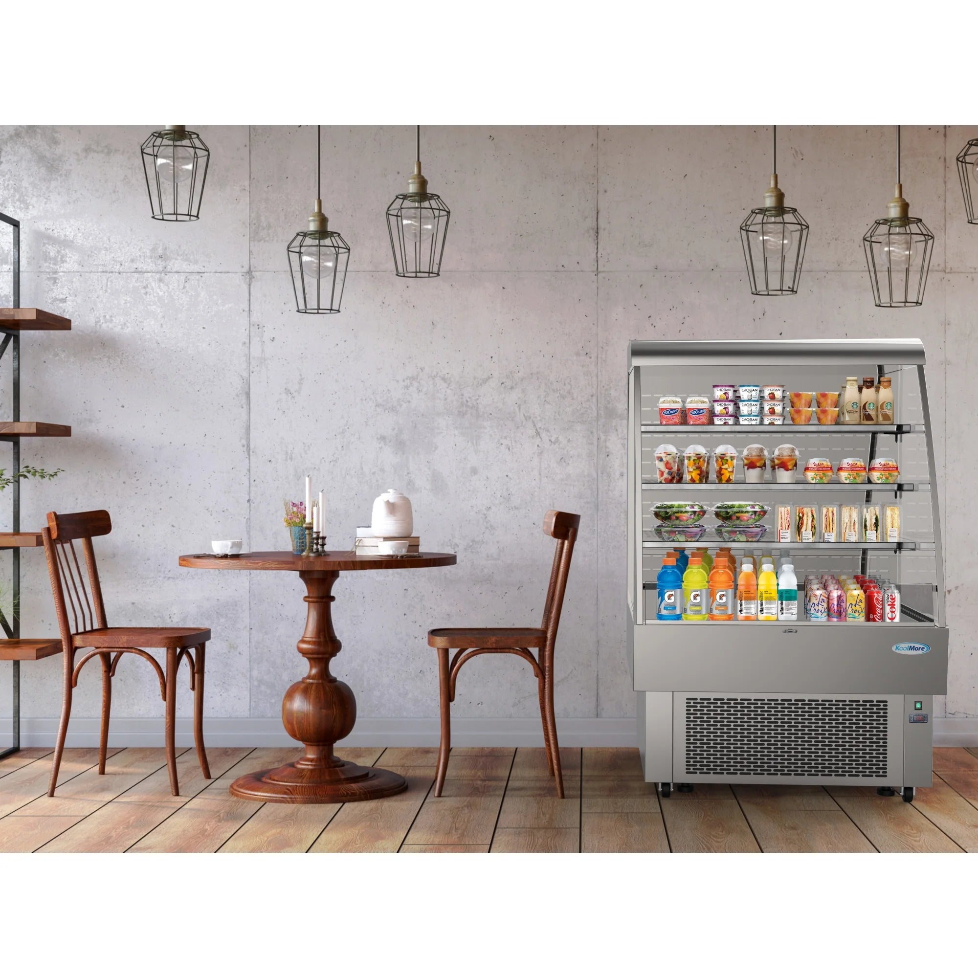Koolmore CDA-13C | 35" Wide Open Air Merchandiser Refrigerator