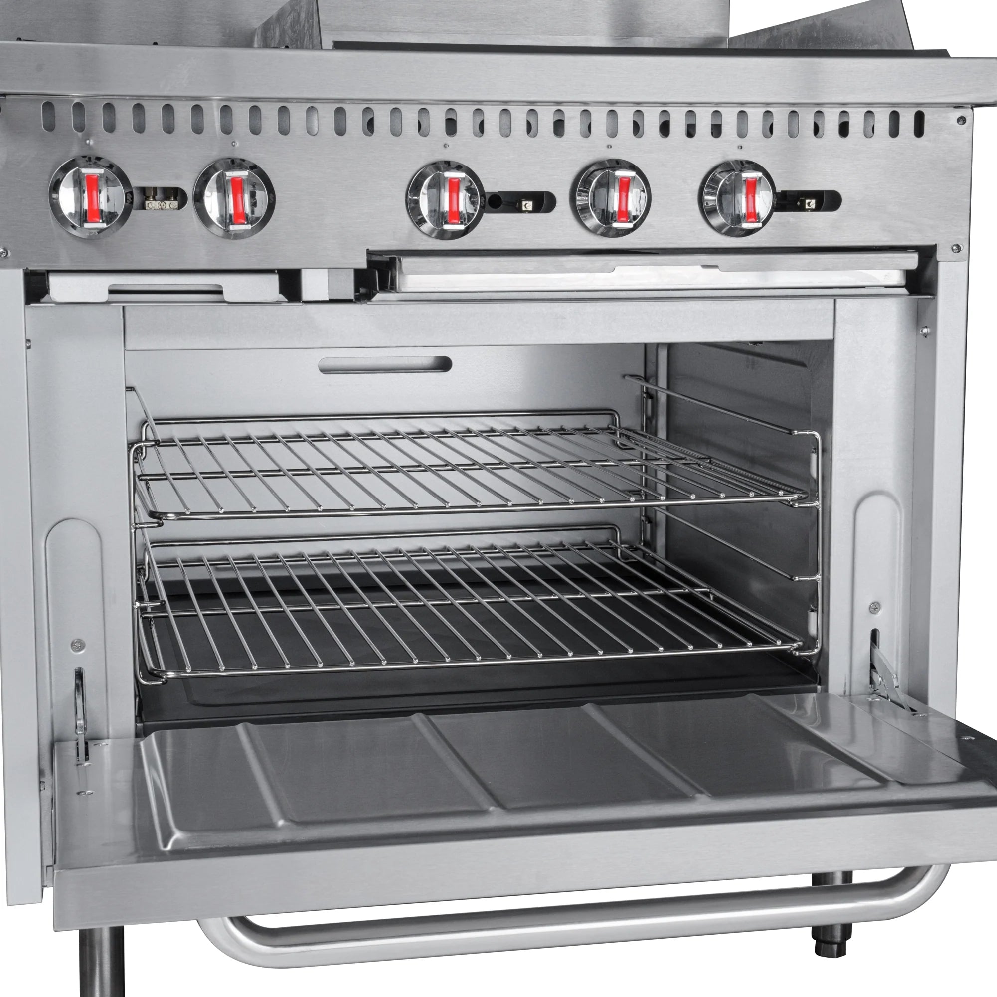 Koolmore KM-CRG36-LP | 36" Wide 2 Burner Liquid Propane Range w/ 24 in. Griddle