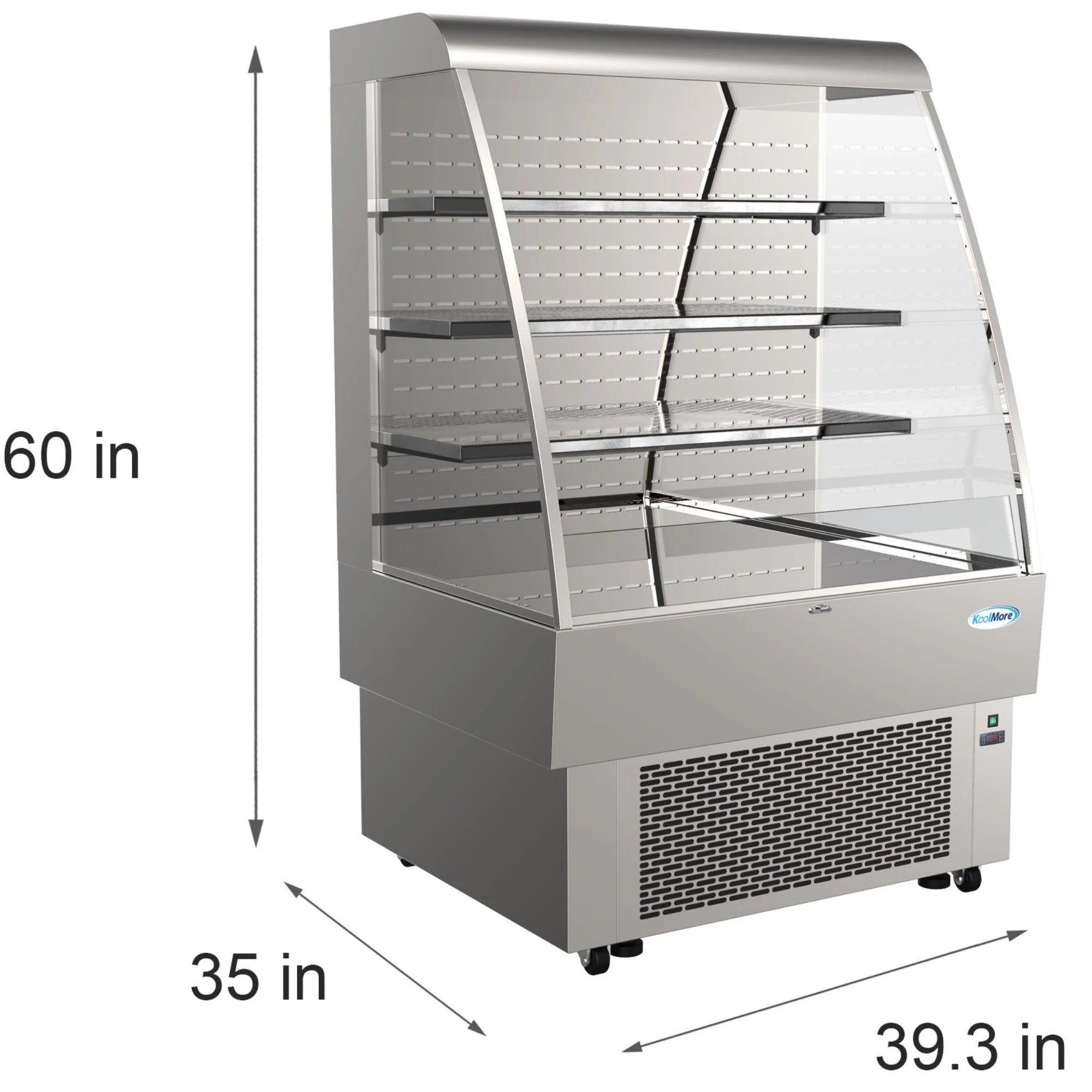 Koolmore CDA-13C | 35" Wide Open Air Merchandiser Refrigerator