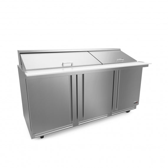 Fagor FMT-72-30-N | 73" Wide 3 Door Mega Top Sandwich Prep Table