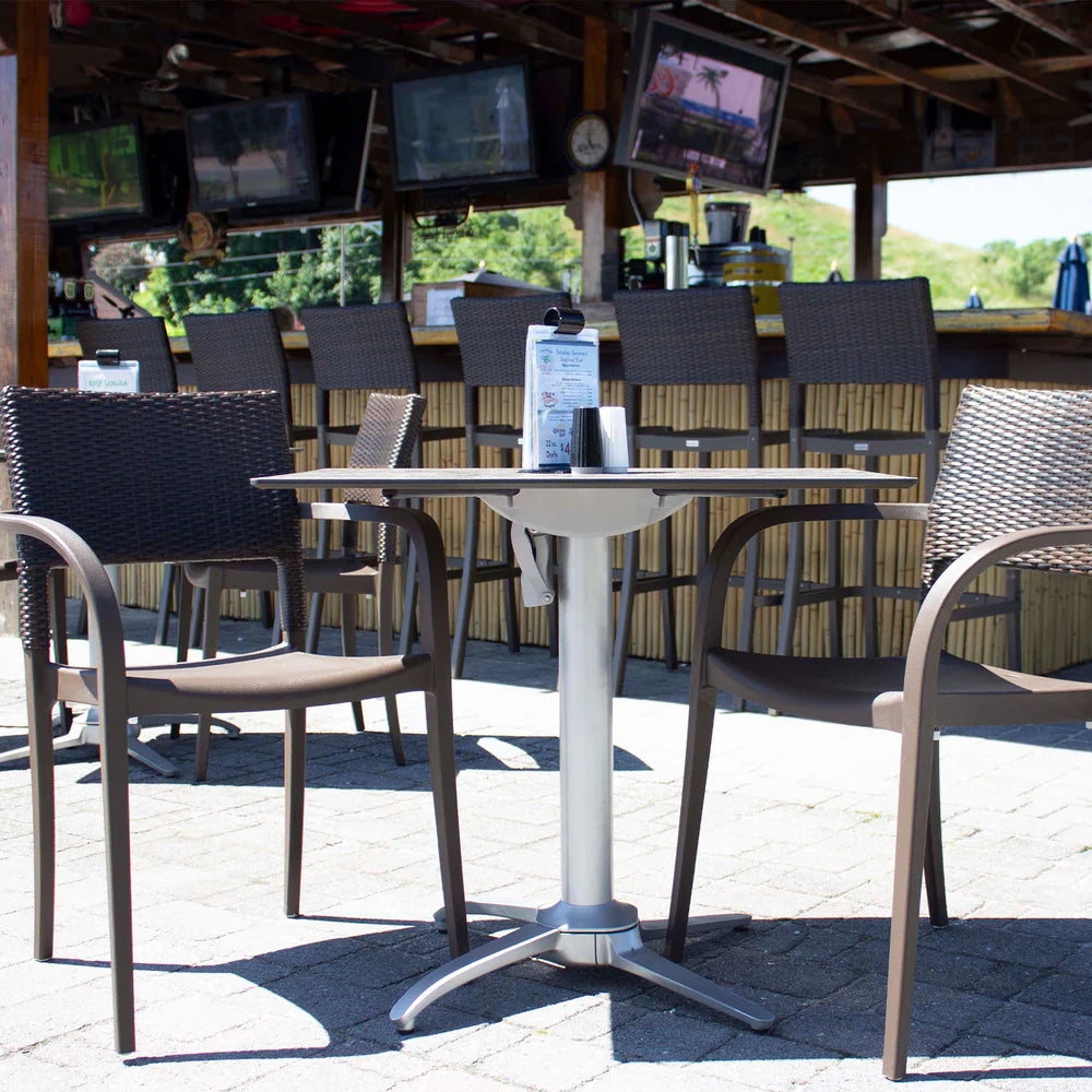 Grosfillex Quattro Contact Folding Dining Height Table Base