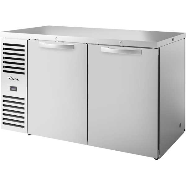 True TBR60-PTSZ1-L-S-SS-SS-1 | 60" Wide 2 Door Stainless Steel Pass-Thru Back Bar