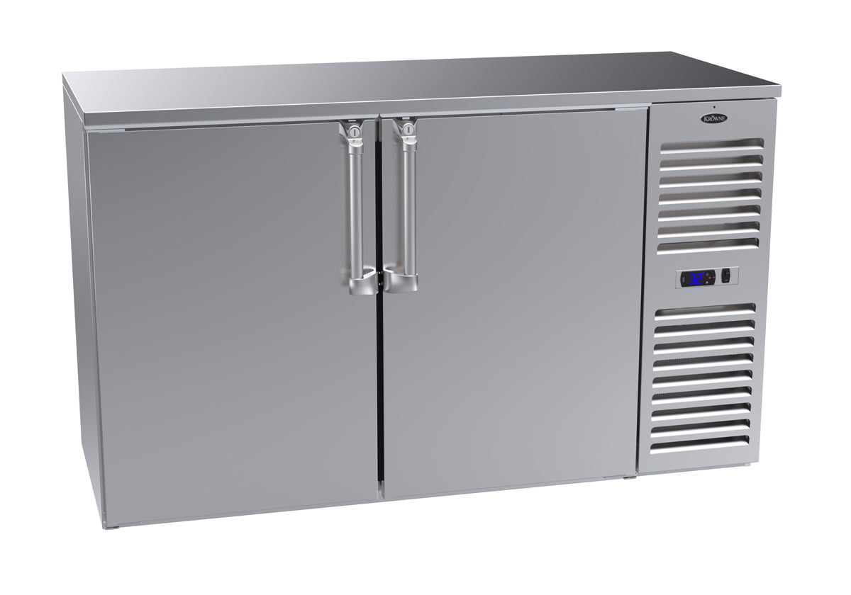 Krowne | 60" Wide 4 Door Self Contained Stainless Steel Pass-Thru Back Bar