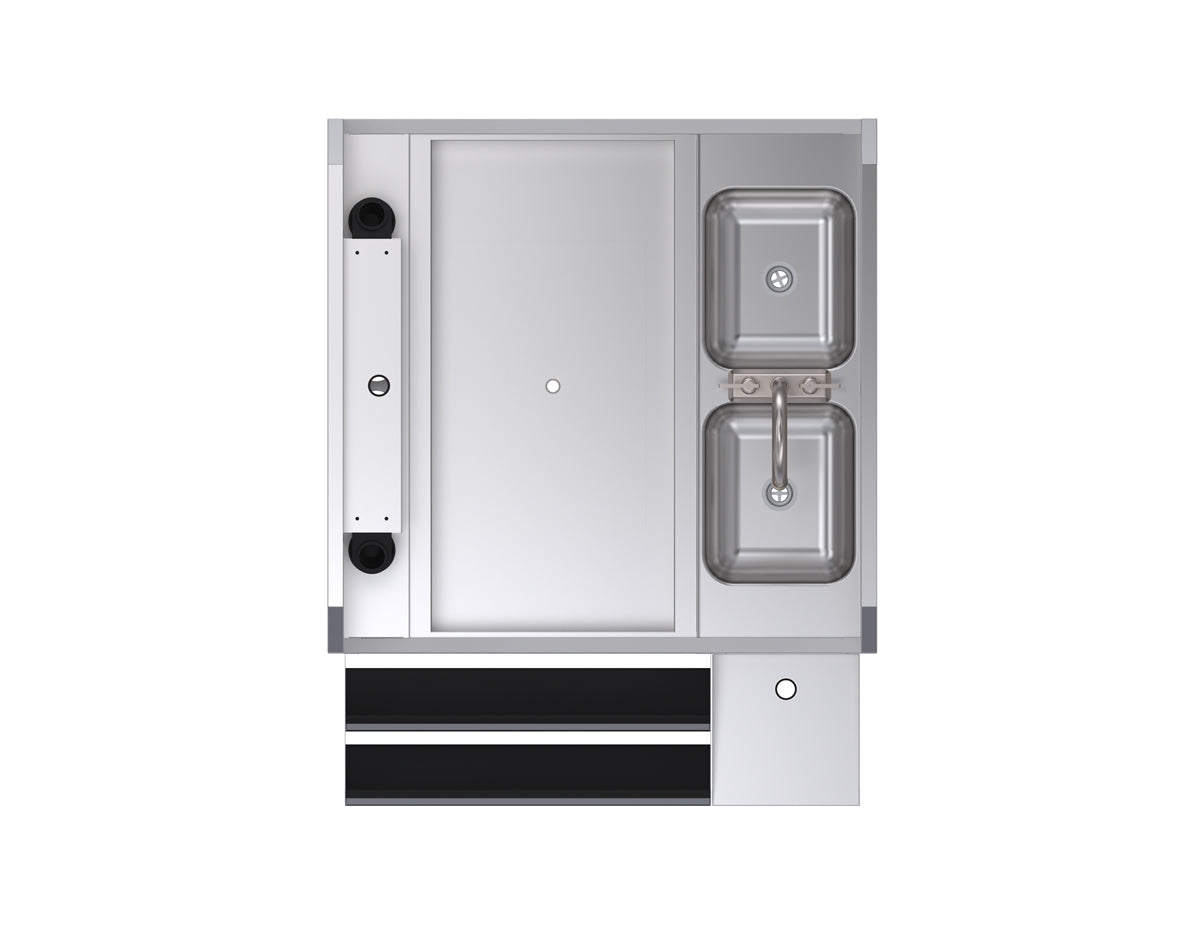 Krowne Royal Series | Pass-Thru Workstation w/ Cold Plate