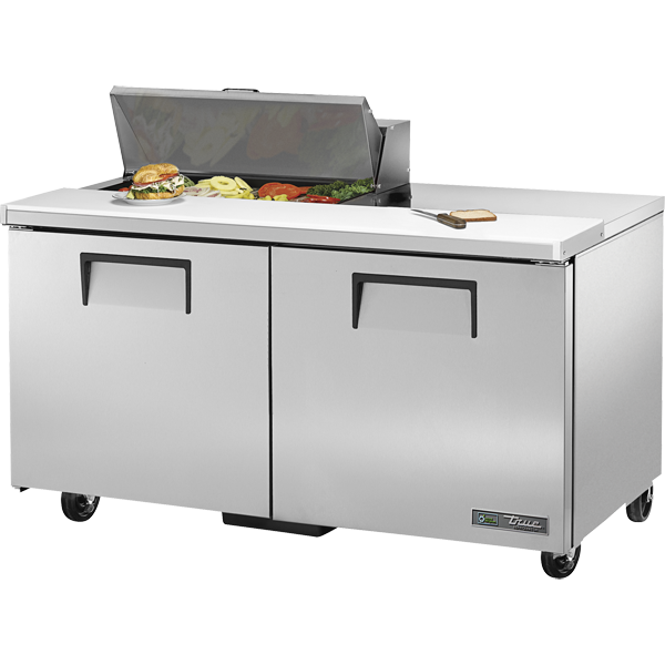 True | 60.4" Wide 2 Door Sandwich Prep Table
