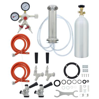 Zephyr PRKFK-02SSC | Kegerator Dual Tap Kit