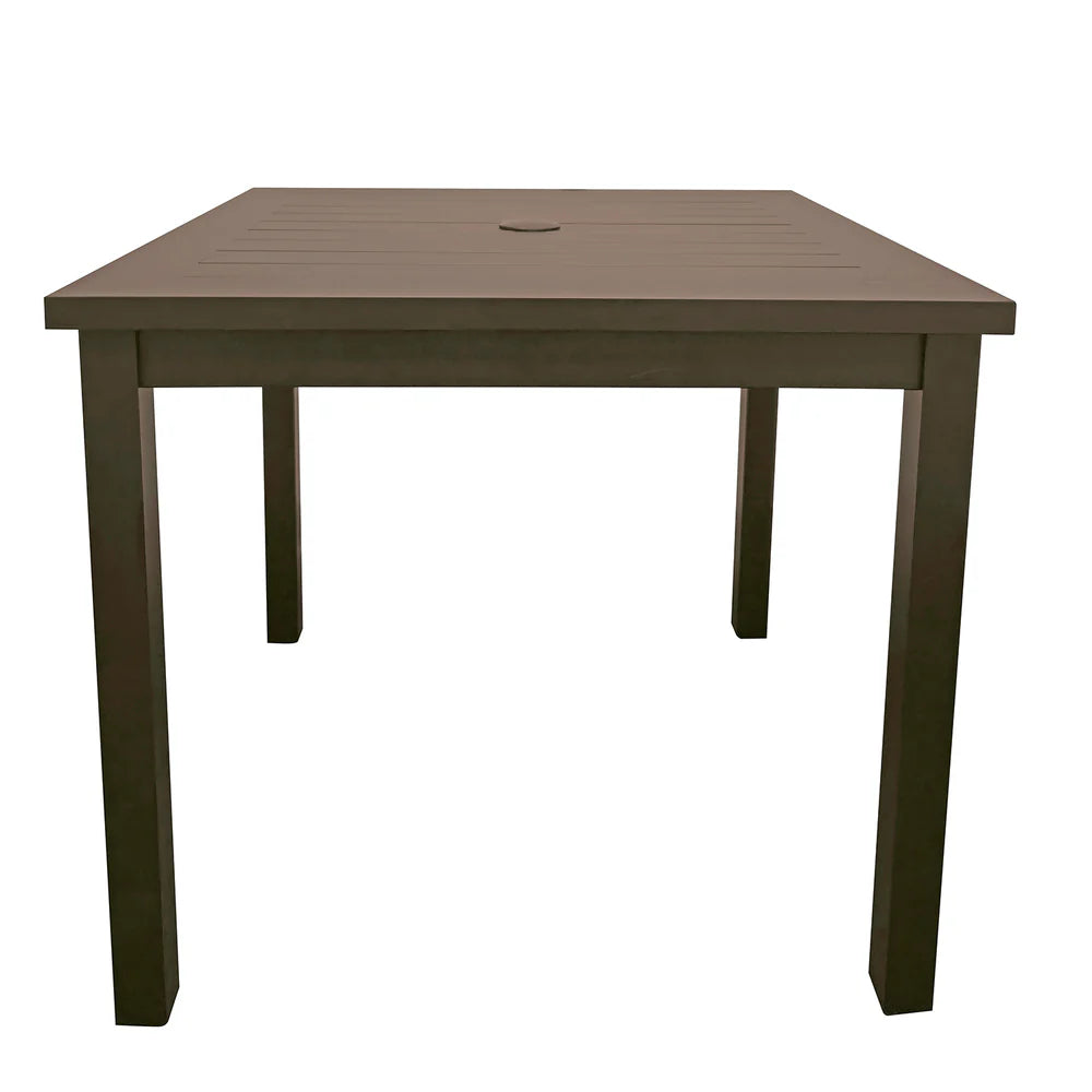 Grosfillex Sigma 34" Square Aluminum Dining Height Table