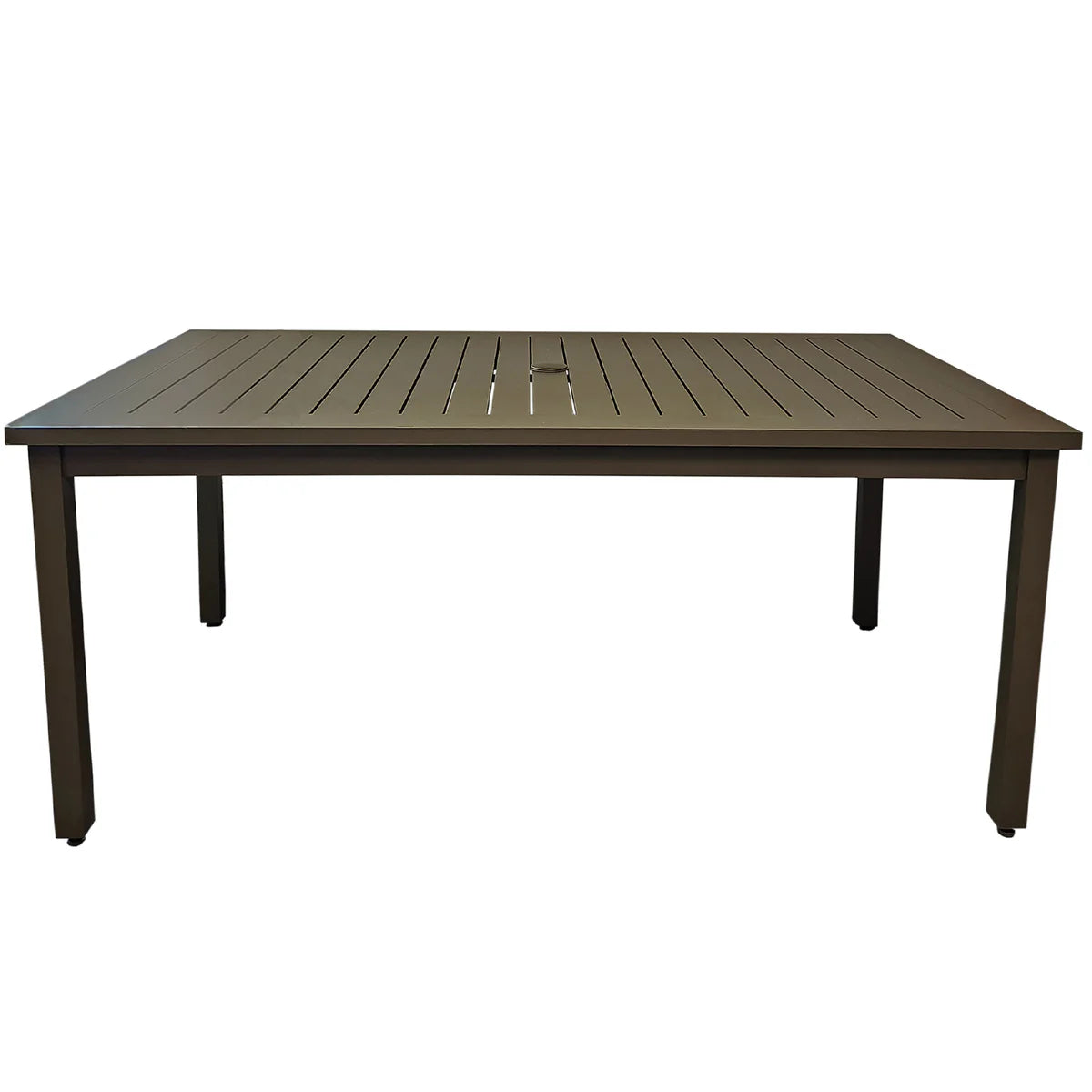 Grosfillex Sigma 69" x 39" Aluminum Dining Height Table