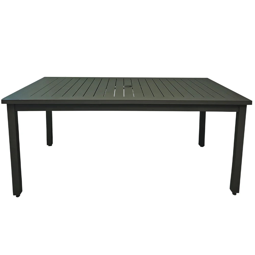Grosfillex Sigma 69" x 39" Aluminum Dining Height Table