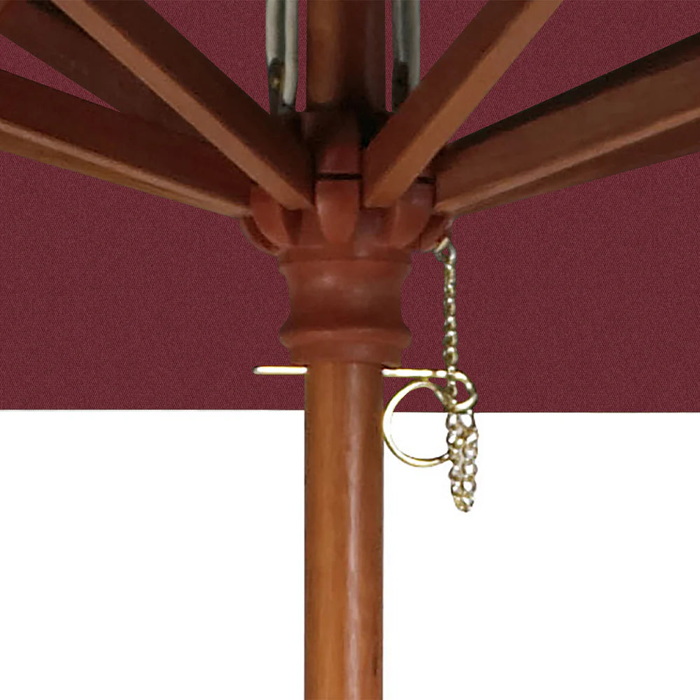 Grosfillex 9ft Wooden Market Umbrella