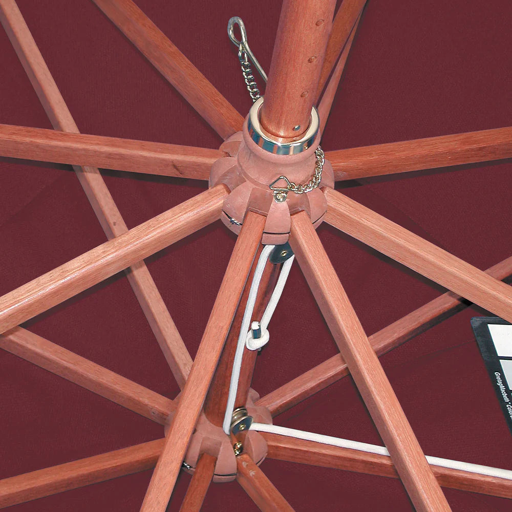 Grosfillex 9ft Wooden Market Umbrella