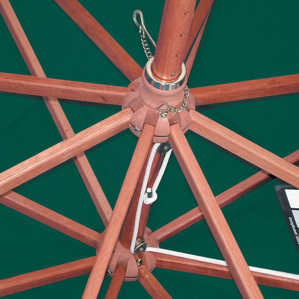 Grosfillex 9ft Wooden Market Umbrella