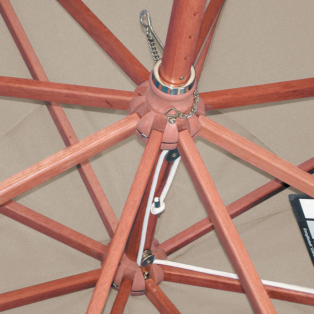 Grosfillex 9ft Wooden Market Umbrella