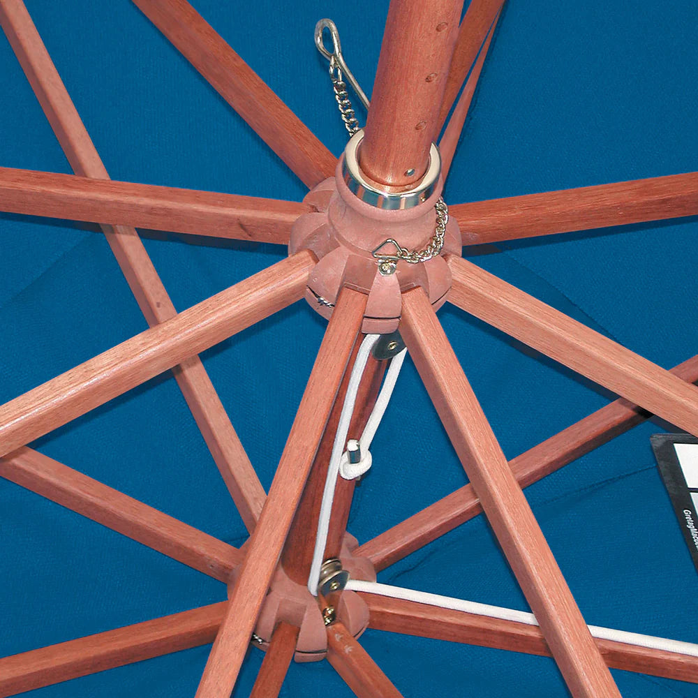 Grosfillex 9ft Wooden Market Umbrella
