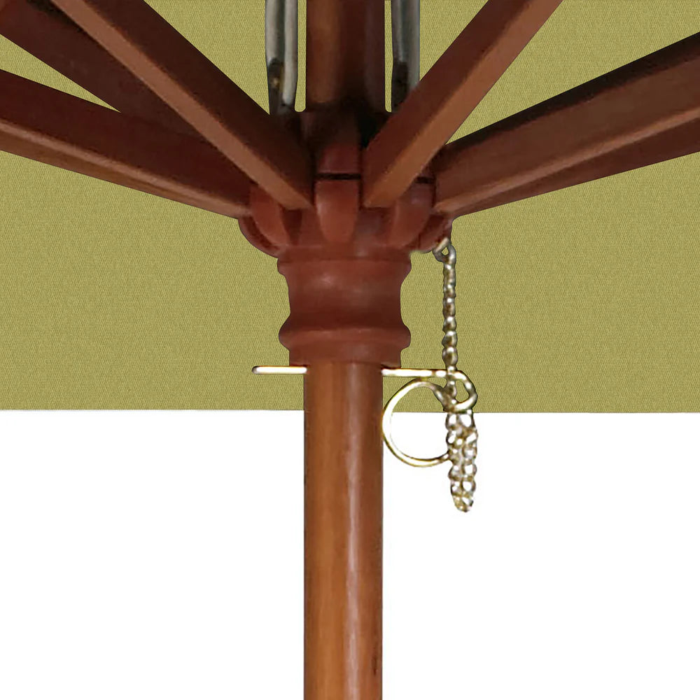 Grosfillex 9ft Wooden Market Umbrella