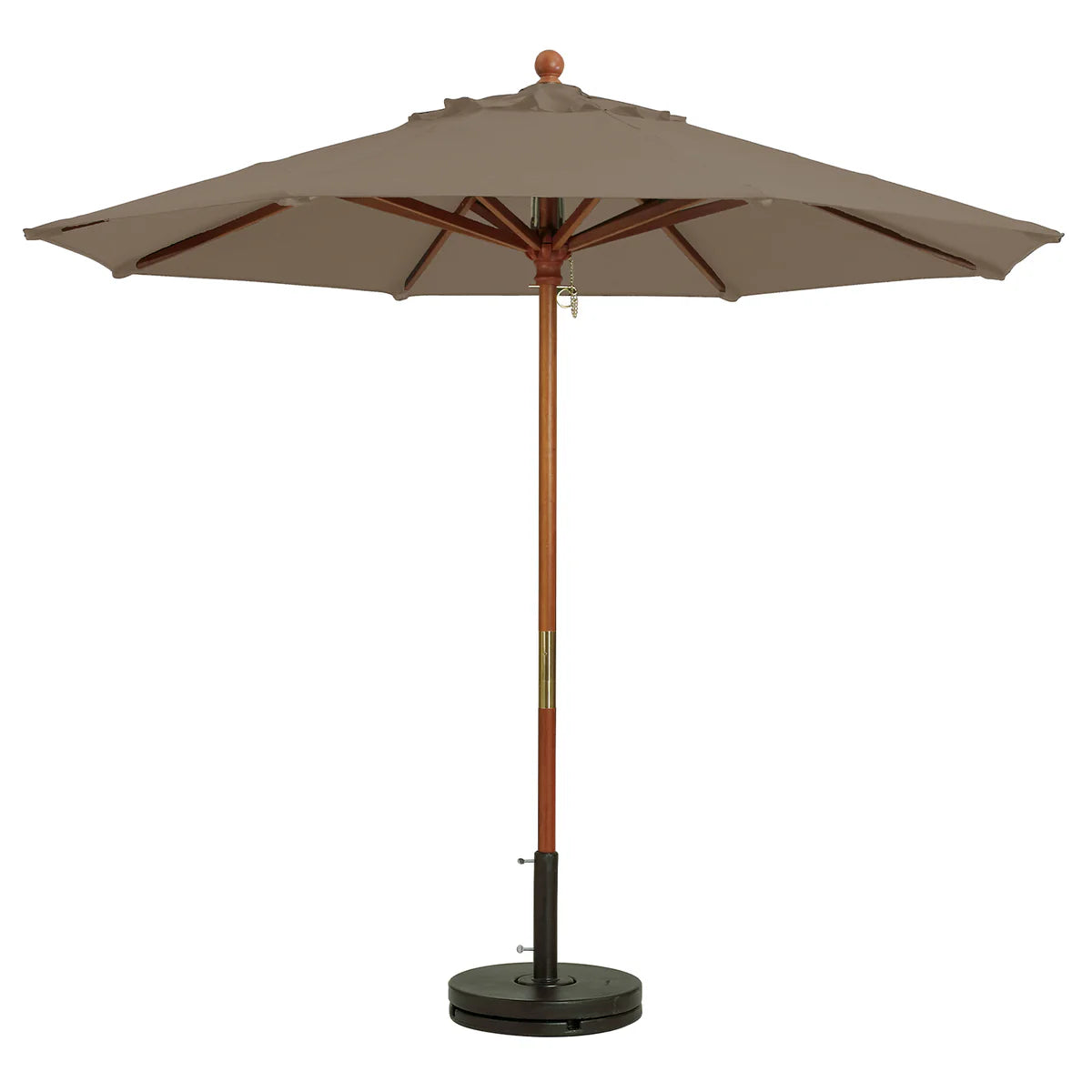 Grosfillex 9ft Wooden Market Umbrella