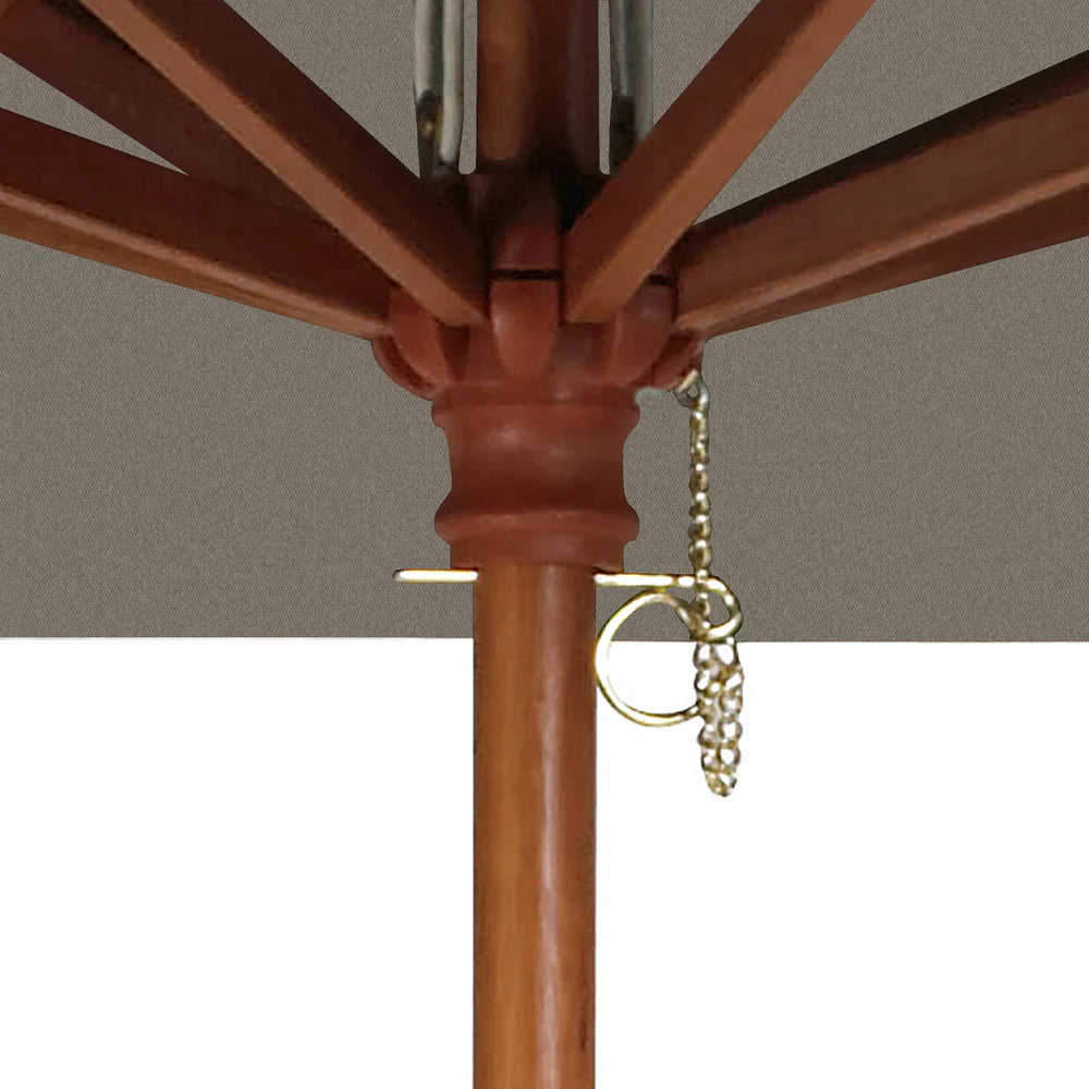 Grosfillex 9ft Wooden Market Umbrella