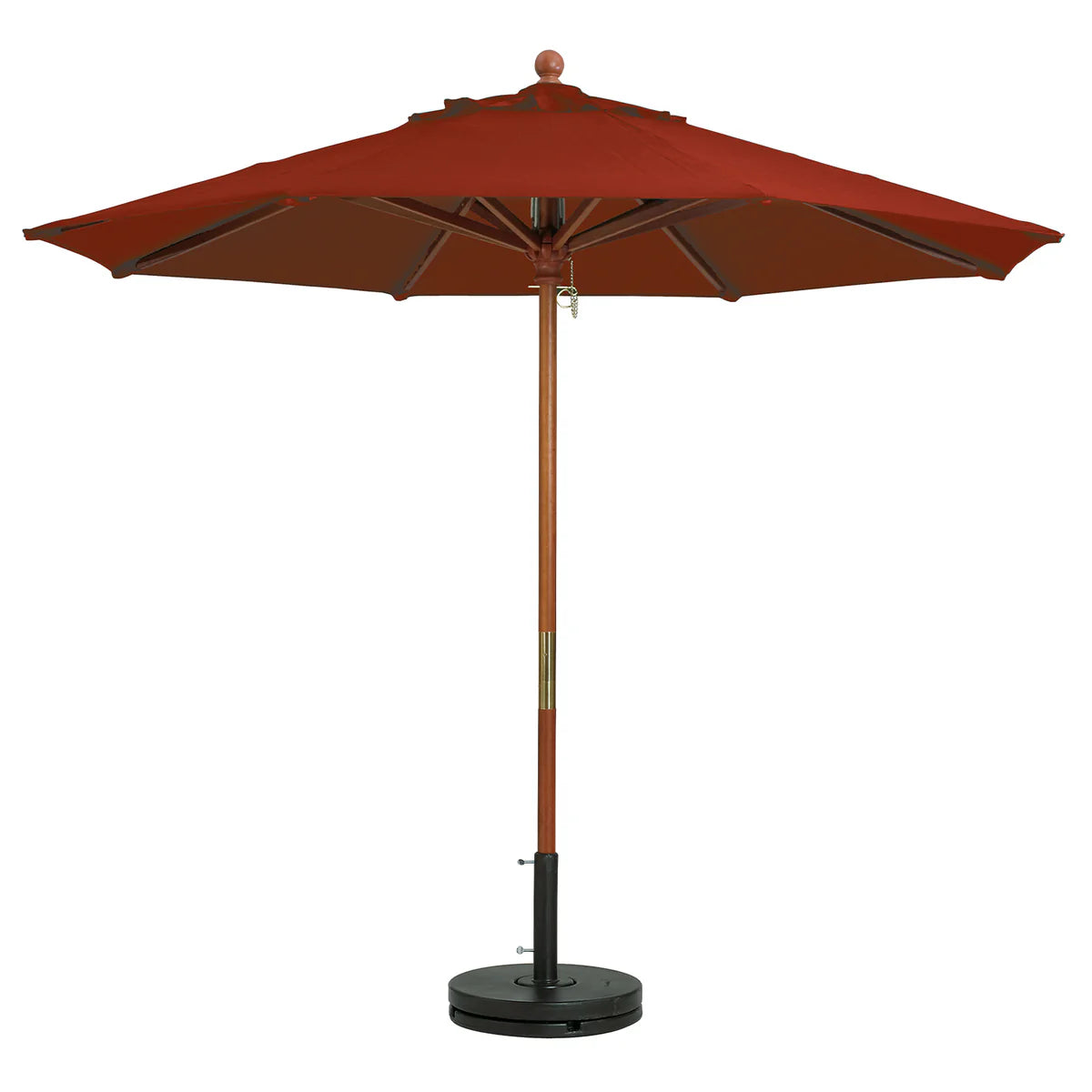Grosfillex 9ft Wooden Market Umbrella