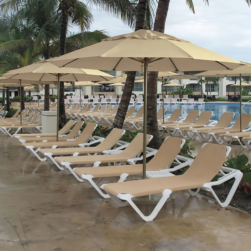 Grosfillex 9ft Windmaster Fiberglass Round Umbrella