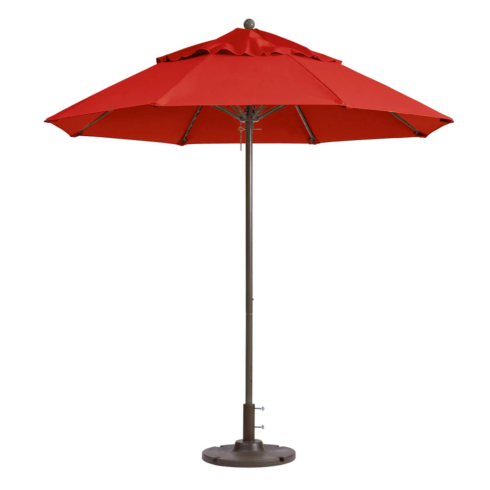 Grosfillex 9ft Windmaster Fiberglass Round Umbrella