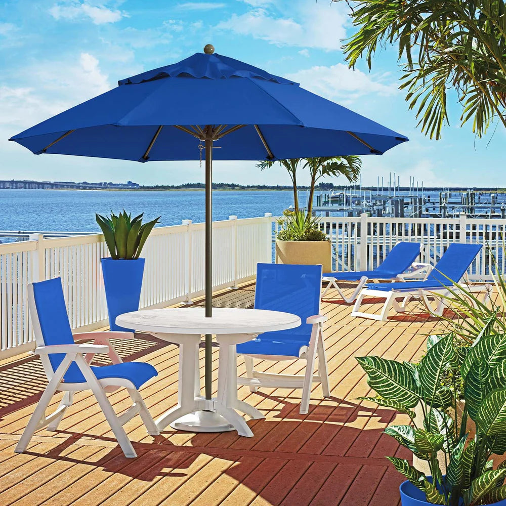 Grosfillex 9ft Windmaster Fiberglass Round Umbrella