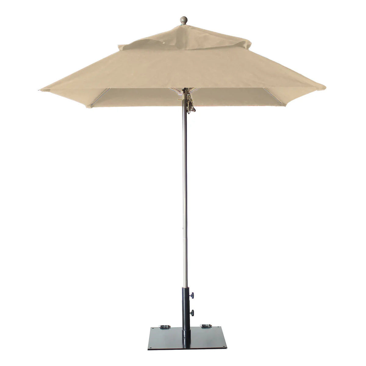 Grosfillex 6.5 ft Square Windmaster Fiberglass Umbrella