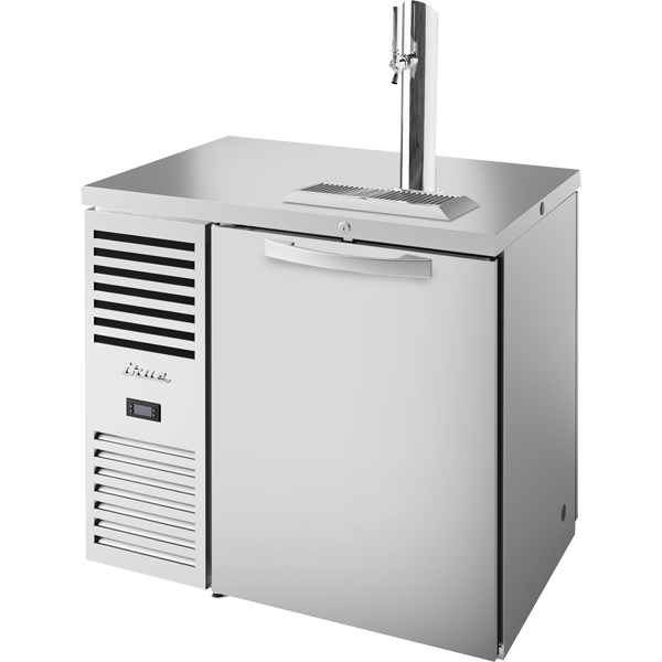 True TDR36-PTSZ1-L-S-S-S-1 | 36" Wide 1 Tap Stainless Steel Direct Draw