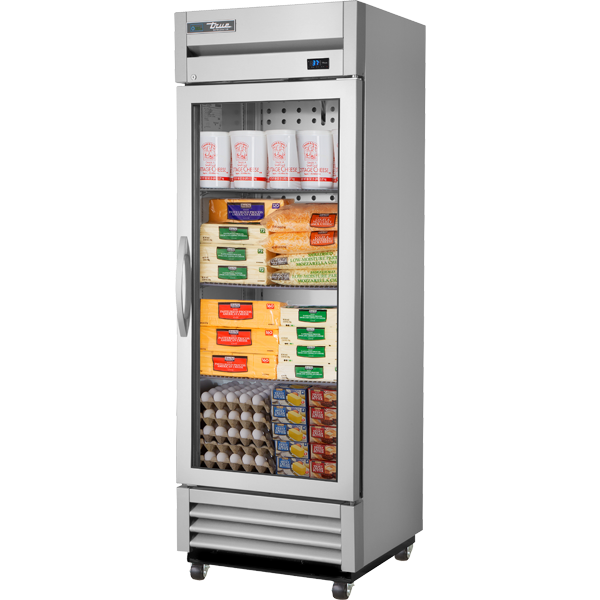 True | 27" Wide 1 Door Bottom Mount Reach-In Refrigerator