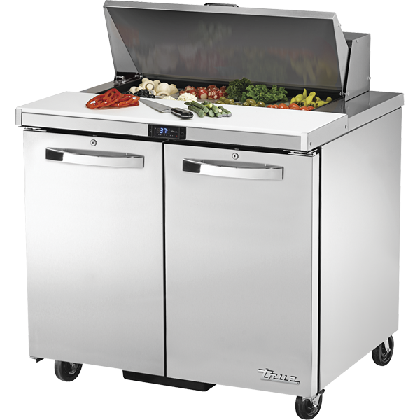 True | 36" Wide 2 Door Sandwich Prep Table