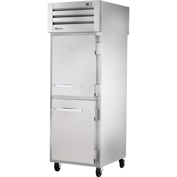 True STA1FPT-2HS-2HS | 28" Wide 4 Door Top Mount Pass-Thru Freezer