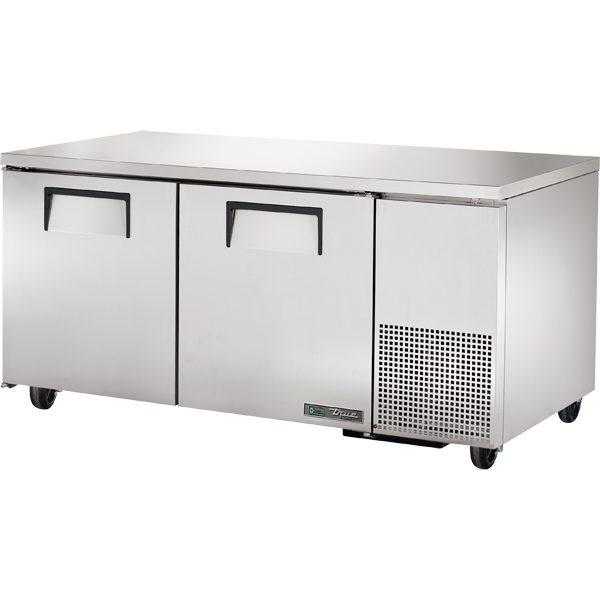True TUC-67F-HC | 67" Wide 2 Door Undercounter Freezer