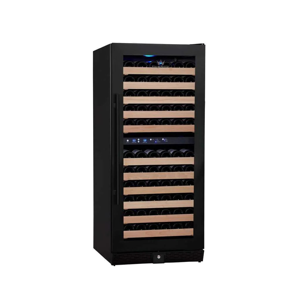 KingsBottle | 24" Wide Dual Zone 100 Bottle Wine Fridge