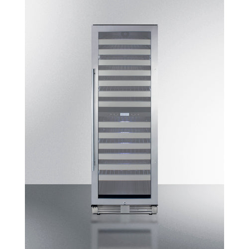 SUMMIT SWCP2163 | 24" Wide Commercial Dual Zone 163 Bottle Wine Fridge