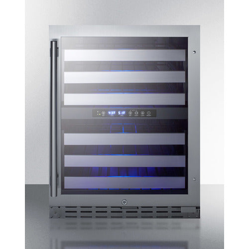 SUMMIT ALWC532 | 24" Wide Dual Zone 46 Bottle ADA Compliant Wine Cooler