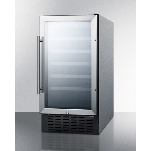 SUMMIT SWC1840BCSSADA | 18" Wide Single-Zone 34 Bottle  ADA Compliant Wine Cooler