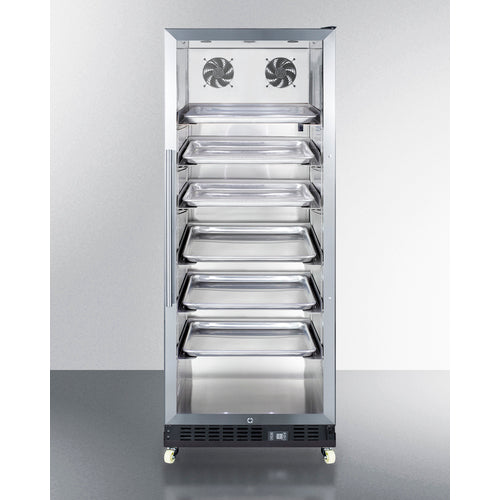 SUMMIT SCR1156RI | 24" Wide Commercial Mini Reach-In Beverage Center w/ Dolly