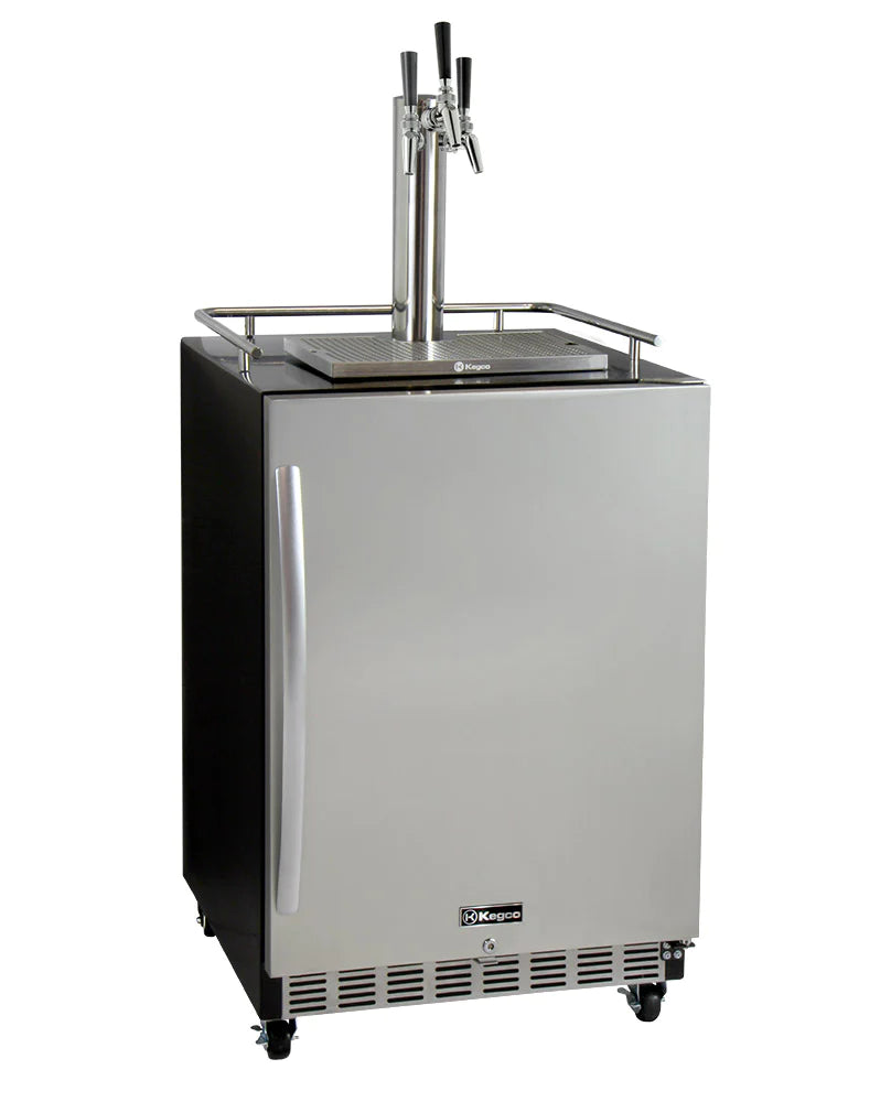 Kegco | 24" Wide Triple Tap Digital Commercial Kegerator with Kit