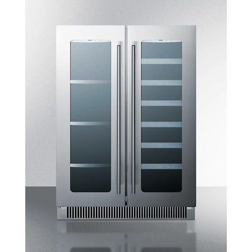 SUMMIT CL242WBVCSS | 24" Wide Stainless Steel 21 Bottle Wine & Beverage Center